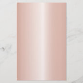 Glanzende roze gouden WIMPER SALON SERVICE LIJST Flyer (Achterkant)