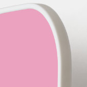 Glanzende roze lippen mond logo op maat pickleball paddle (Links Detail)