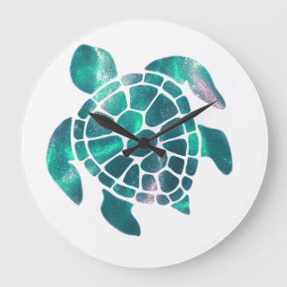 Glanzende schildpad grote klok