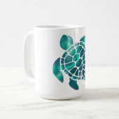Glanzende schildpad  koffiemok (Voorkant links)