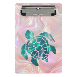 Glanzende schildpad  mini klembord