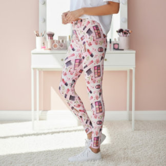 Glanzende Schoonheidskunstenaar Geïnspireerd Make- Leggings