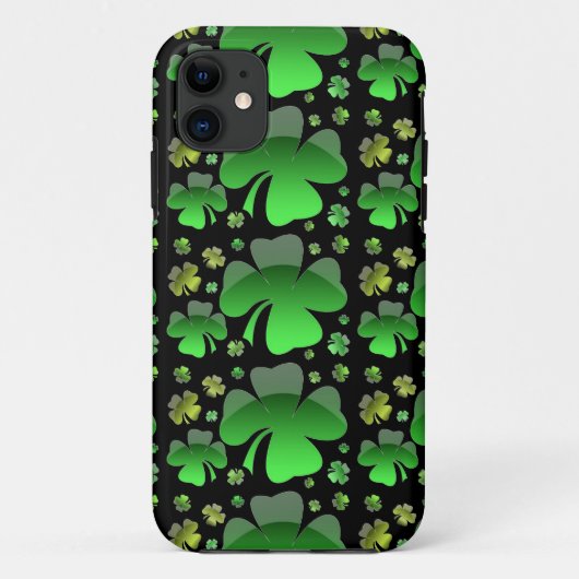 Glanzende Shamrocks Case-Mate iPhone Case (Achterkant)