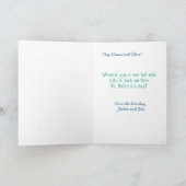 Glanzende Shamrocks St. Patrick's Dag Kaart (Binnen)