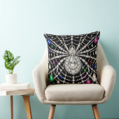 Glanzende spin met diamantontwerp  kussen (Stoel)
