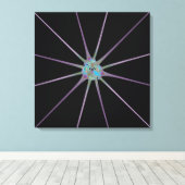 Glanzende Ster Canvas Afdruk (Insitu (Houten vloer))