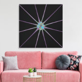 Glanzende Ster Canvas Afdruk (Insitu (Woonkamer))