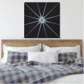 Glanzende Ster Canvas Afdruk (Insitu (Slaapkamer))