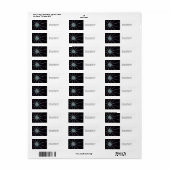 Glanzende Ster Etiket (Full Sheet)