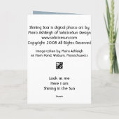 Glanzende Ster Kaart (Achterkant)