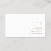 Glanzende sterren Licht Blauw Visitekaartje (Achterkant)