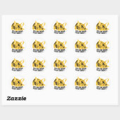 Glanzende sticker "Blond Bulldog" (Vel)