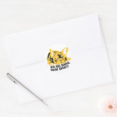 Glanzende sticker "Blond Bulldog" (Envelop)