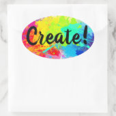 Glanzende Sticker met Spletters Verven (Tas)