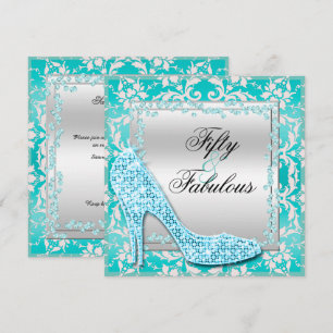 Glanzende Stilettos, Diamanten & Damast Prachtige Kaart