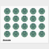 Glanzende tinten groen ~ Classic Round Sticker (Vel)