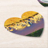 Glanzende tonen van goud kartonnen onderzetters (Gekanteld)