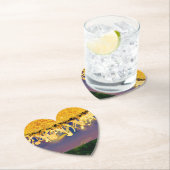 Glanzende tonen van goud kartonnen onderzetters (Insitu)