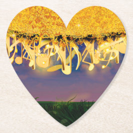 Glanzende tonen van goud kartonnen onderzetters