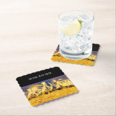 Glanzende tonen van goud kartonnen onderzetters (Insitu)