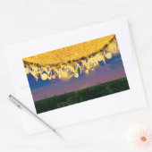 Glanzende tonen van goud rechthoekige sticker (Envelop)