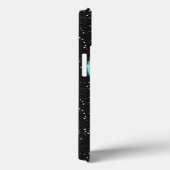 Glanzende Turquoise Muzieknote & Stiletto Hak Case-Mate iPhone Case (Achterkant / Rechts)