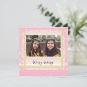 Glanzende Tweeling Ingelijste Foto, Met Monogram (Staand voorkant)
