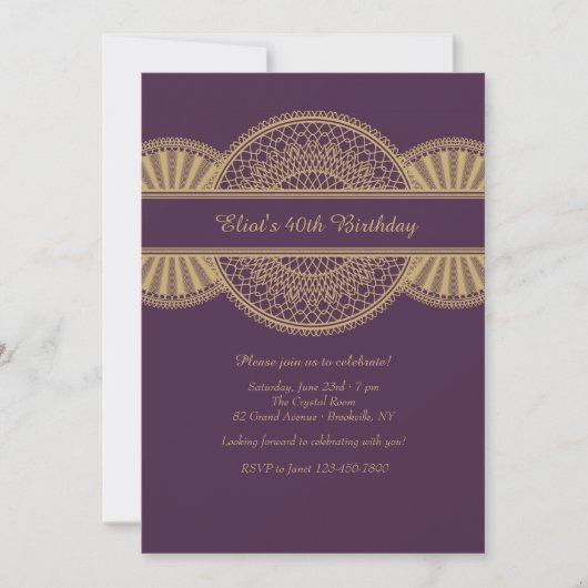 Glanzende Uitnodiging (Voorkant)