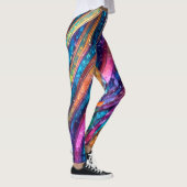 Glanzende veelkleurige Sequin Look Leggings (Rechts)