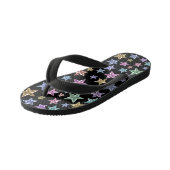 Glanzende veelkleurige sterren kinder teenslippers (Schuin)