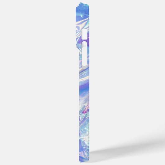 Glanzende Verfrommelde Folie Iridescent Wrap Custo Case-Mate iPhone Case (Achterkant / Links)