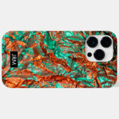 Glanzende verfrommelde Folie iriserende aangepaste Case-Mate iPhone Case (Achterkant (horizontaal))