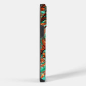 Glanzende verfrommelde Folie iriserende aangepaste iPhone Hoesje (Rechterkant)