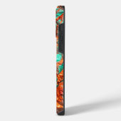 Glanzende verfrommelde Folie iriserende aangepaste iPhone Hoesje (Linkerkant)