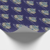 Glanzende Versiering Cadeaupapier (Hoek)