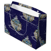 Glanzende Versiering Groot Cadeauzakje (Achterkant Gekanteld)