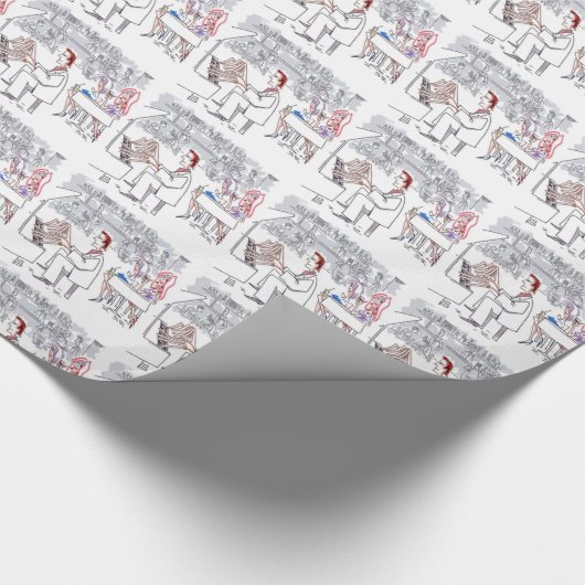 Glanzende vingers inpakpapier (Hoek)