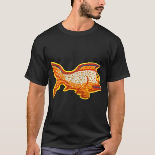 Glanzende Vis (Verfpen op Canvas) T-shirt (Voorkant)