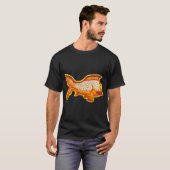 Glanzende Vis (Verfpen op Canvas) T-shirt (Voorkant volledig)