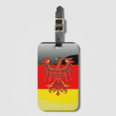 Glanzende vlag Duitsland Bagagelabel (Voorkant (verticaal))