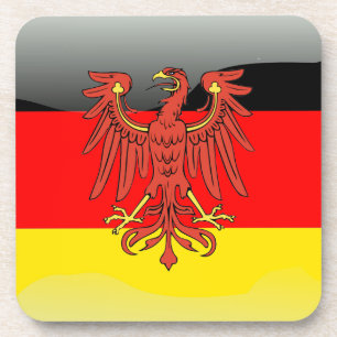 Glanzende vlag Duitsland Onderzetter