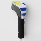 Glanzende vlag van Uruguay Golfheadcover (Schuin)