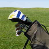 Glanzende vlag van Uruguay Golfheadcover (Insitu)