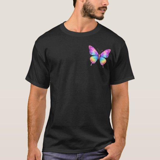 Glanzende Vlinder T-shirt (Voorkant)