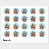 Glanzende Waterdichte Sticker van Heer Ganesha (Vel)