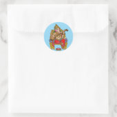 Glanzende Waterdichte Sticker van Heer Ganesha (Tas)