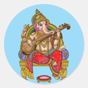 Glanzende Waterdichte Sticker van Heer Ganesha