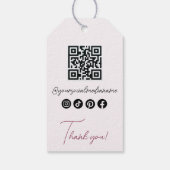 Glanzende Wimpers Roze Glitters Confetti Nazorg Ki Cadeaulabel (Achterkant)