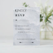 Glanzende Winter RSVP Kaart (Staand voorkant)