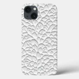 Glanzende witte iPhone-hoes met gestructureerde ta Case-Mate iPhone Case